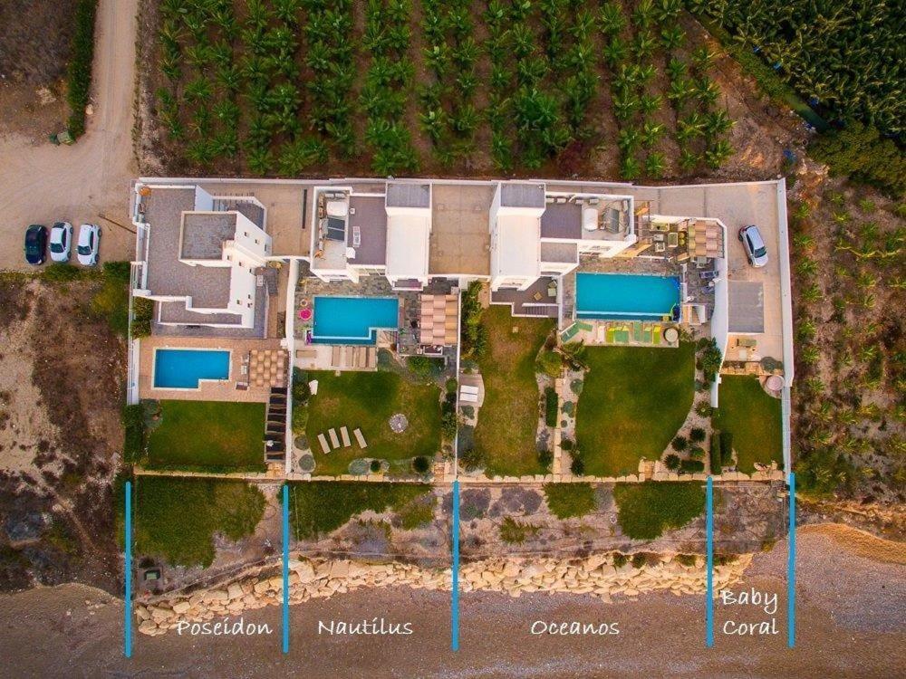 Blue Coral Beach Villas Three Exclusive Villas - Poseidon - Nautilus - Oceanos - And - Baby Coral Bungalow 코럴베이 외부 사진